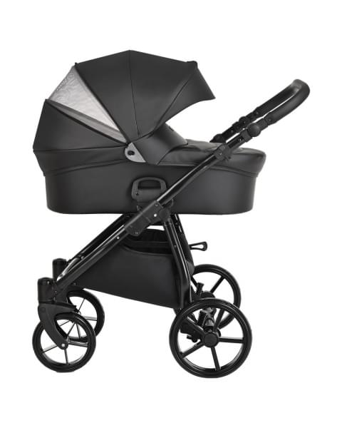 Коляска 2 в 1 Tutis Novo Leather 2023, Black (Черный)