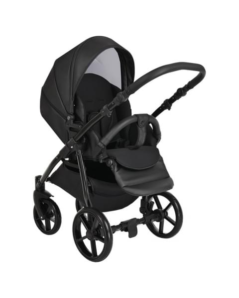 Коляска 2 в 1 Tutis Novo Leather 2023, Black (Черный)