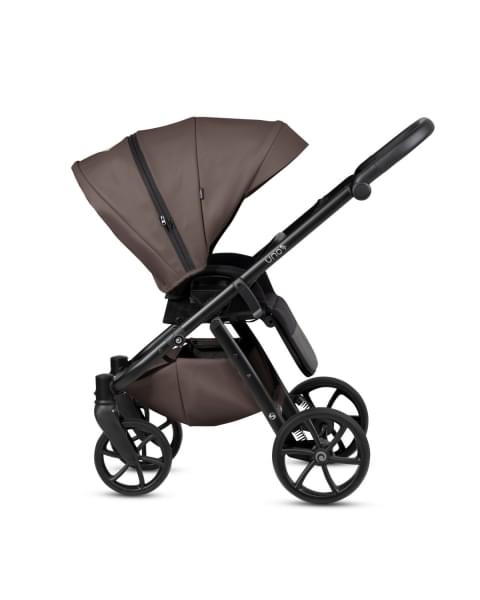 Коляска 2 в 1 Tutis Uno 6+ Leather Collection, Cioccolata (177)