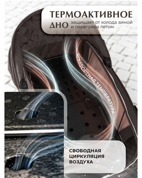 Коляска 2 в 1 Sweet Baby SBL Elegante Therma Colore Chocolate Brown