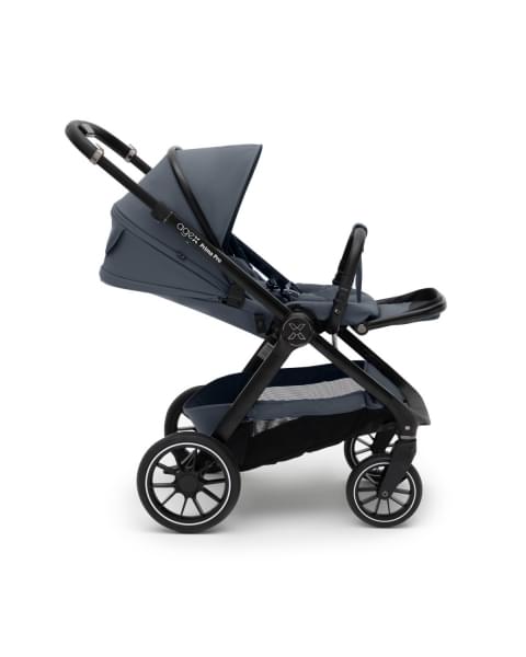 Коляска 3 в 1 Agex Prima Pro 2025, Grey (Серый) + Автокресло Agex i-Safe (0-13 кг), Grey (Серый)