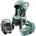 Коляска 3 в 1 Britax Roemer Smile 5Z, Jade Green (Зеленый) + Автокресло Baby-Safe Core, Frost Grey (Серый)