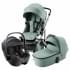 Коляска 3 в 1 Britax Roemer Smile 5Z, Jade Green (Зеленый) + Автокресло Britax Roemer Baby-Safe Pro Classic (0-13 кг), Deep Black (Черный)