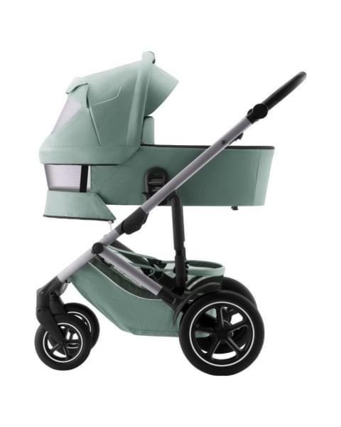 Коляска 3 в 1 Britax Roemer Smile 5Z, Jade Green (Зеленый) + Автокресло Britax Roemer Baby-Safe Pro Classic (0-13 кг), Deep Black (Черный)