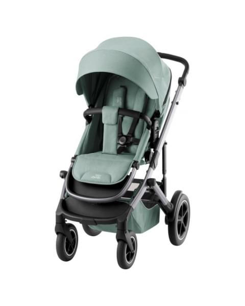 Коляска 3 в 1 Britax Roemer Smile 5Z, Jade Green (Зеленый) + Автокресло Britax Roemer Baby-Safe Pro Classic (0-13 кг), Deep Black (Черный)