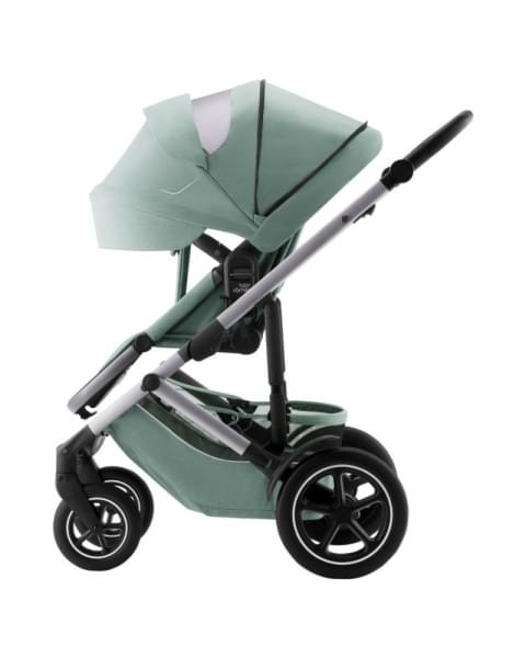 Коляска 3 в 1 Britax Roemer Smile 5Z, Jade Green (Зеленый) + Автокресло Britax Roemer Baby-Safe Pro Classic (0-13 кг), Deep Black (Черный)