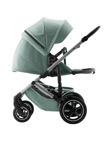 Коляска 3 в 1 Britax Roemer Smile 5Z, Jade Green (Зеленый) + Автокресло Britax Roemer Baby-Safe Pro Classic (0-13 кг), Deep Black (Черный)