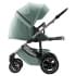 Коляска 3 в 1 Britax Roemer Smile 5Z, Jade Green (Зеленый) + Автокресло Britax Roemer Baby-Safe Pro Classic (0-13 кг), Deep Black (Черный)