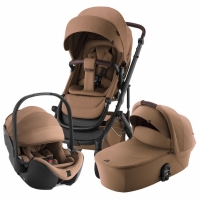 Коляска 3 в 1 Britax Roemer Smile 5Z Lux Collection, Warm Caramel (Коричневый) + Автокресло Baby-Safe Pro, Warm Caramel (Коричневый)