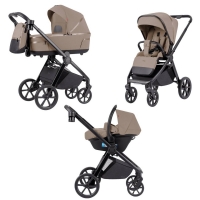 Коляска 3 в 1 Carrello Omega+ CRL-6545/1, Asteroid Beige (Коричневый)