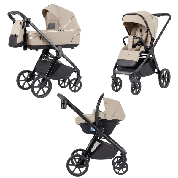 Коляска 3 в 1 Carrello Omega+ CRL-6545/1, Solar Beige (Бежевый)
