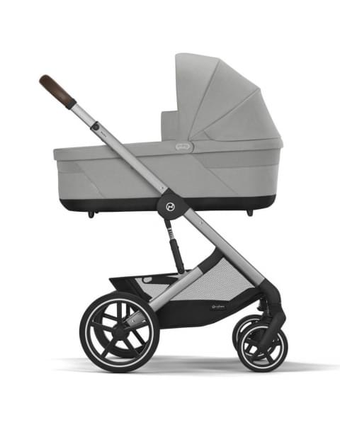 Коляска 3 в 1 Cybex Balios S Lux 2025 цвет Stone Grey + Автокресло Aton B2