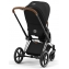 Коляска 3 в 1 Cybex Priam IV Chrome Brown и автокресло Aton B2 i-Size Steel Grey Sepia Black