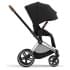Коляска 3 в 1 Cybex Priam IV Chrome Brown и автокресло Aton B2 i-Size Steel Grey Sepia Black