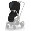 Коляска 3 в 1 Cybex Priam IV Chrome Brown и автокресло Aton B2 i-Size Steel Grey Sepia Black