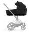 Коляска 3 в 1 Cybex Priam IV Chrome Brown и автокресло Aton B2 i-Size Steel Grey Sepia Black