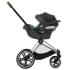 Коляска 3 в 1 Cybex Priam IV Chrome Brown и автокресло Aton B2 i-Size Steel Grey Sepia Black