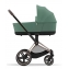 Коляска 3 в 1 Cybex Priam IV Rosegold и автокресло Aton S2 i-Size с базой Base One Leaf Green/Moon Black
