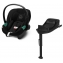 Коляска 3 в 1 Cybex Priam IV Rosegold и автокресло Aton S2 i-Size с базой Base One Leaf Green/Moon Black