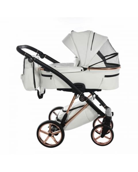 Коляска 3 в 1 Junama Air Ecco, JAE-01 (Белый / Рама медь)