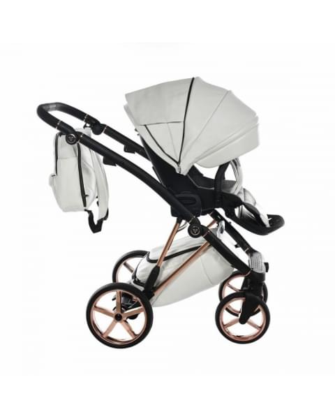 Коляска 3 в 1 Junama Air Ecco, JAE-01 (Белый / Рама медь)