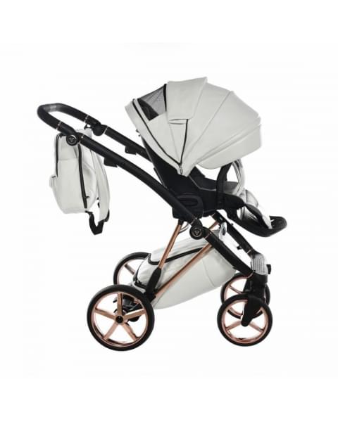 Коляска 3 в 1 Junama Air Ecco, JAE-01 (Белый / Рама медь)