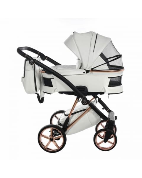 Коляска 3 в 1 Junama Air Ecco, JAE-01 (Белый / Рама медь)