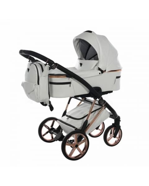 Коляска 3 в 1 Junama Air Ecco, JAE-01 (Белый / Рама медь)