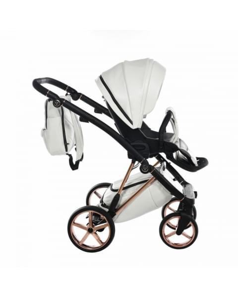 Коляска 3 в 1 Junama Air Ecco, JAE-01 (Белый / Рама медь)