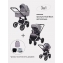 Коляска 3 в 1 MowBaby Tilda, Blue (Голубой)