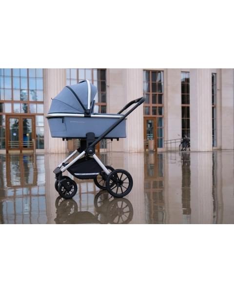 Коляска 3 в 1 MowBaby Tilda, Blue (Голубой)