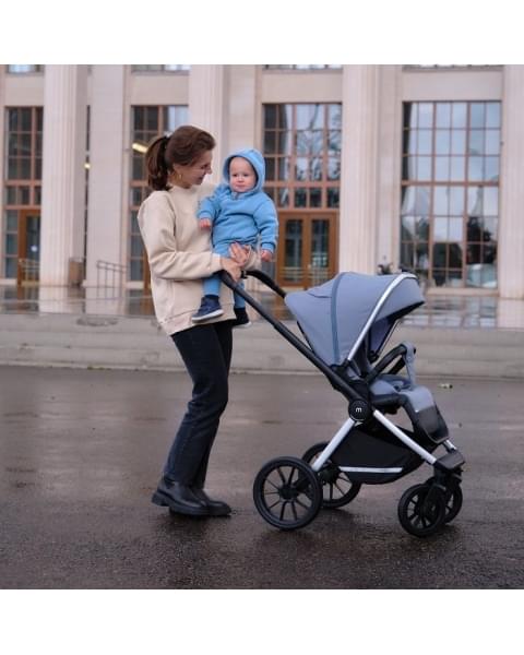 Коляска 3 в 1 MowBaby Tilda, Blue (Голубой)