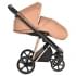 Коляска 3 в 1 Roan Sol Lux, Toffee шасси Rose Gold (Коричневый)