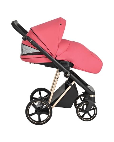 Коляска 3 в 1 Roan Sol Luxury, Viva Magenta шасси Gold (Розовый)