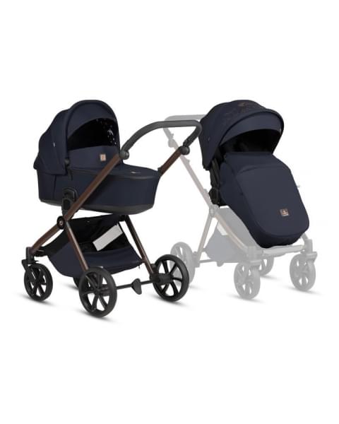 Коляска 3 в 1 Tutis Mio 3+ NEW Limited, Midnight Swallow (015)