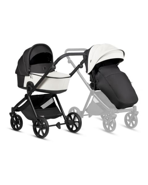 Коляска 3 в 1 Tutis Mio 3+ NEW Leather, Silver Grey (200)