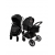 Коляска 3в1 AmaroBaby Motus V2 Черный (2025)