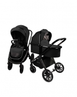 Коляска 3в1 AmaroBaby Motus V2 Черный (2025)