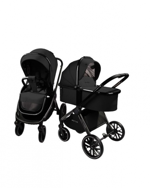 Коляска 3в1 AmaroBaby Motus V2 Черный (2025)