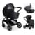 Коляска Agex Prima Pro 3 в 1 с автокреслом i-Team Grey Black (Черный)