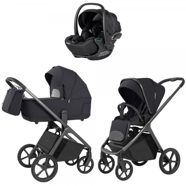 Коляска Carrello Vector 2025 CRL-6551 Vega Absolute Black 3 в 1 Shadow Black