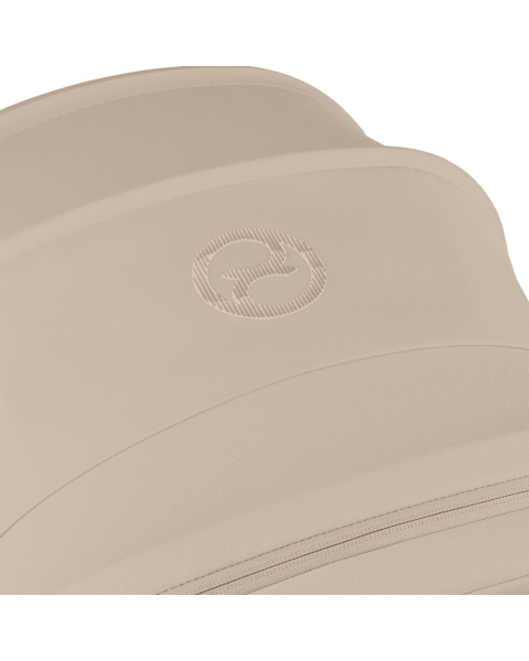 Коляска Cybex Melio Carbon 2026 цвет Almond Beige с дождевиком