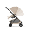 Коляска Cybex Melio Carbon 2026 цвет Almond Beige с дождевиком