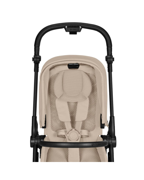 Коляска Cybex Melio Carbon 2026 цвет Almond Beige с дождевиком