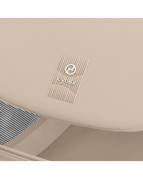 Коляска Cybex Melio Carbon 2026 цвет Almond Beige с дождевиком