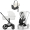 Коляска 4 в 1 Cybex Priam V Matt Black Style Off White + Cloud T Off White Plus Base T