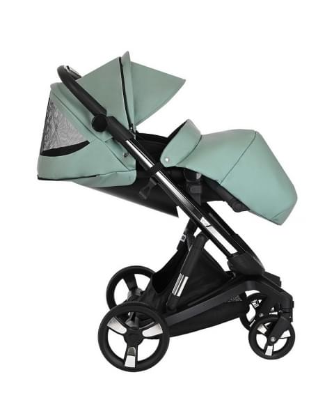 Коляска Ibebe I-Stop Leather 2 в 1 IS 21 Turquoise/Black