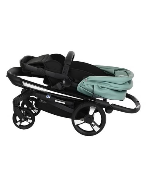 Коляска Ibebe I-Stop Leather 2 в 1 IS 21 Turquoise/Black