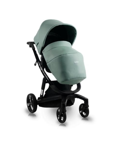 Коляска Ibebe I-Stop Leather 2 в 1 IS 21 Turquoise/Black