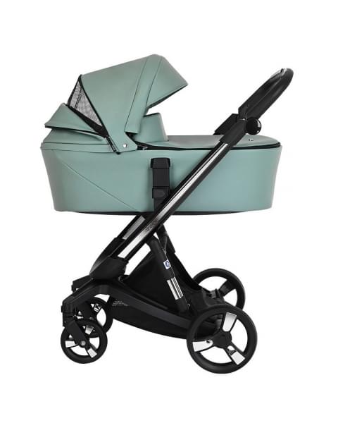 Коляска Ibebe I-Stop Leather 2 в 1 IS 21 Turquoise/Black